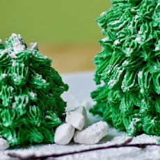 Winter Pine Tree Cakes