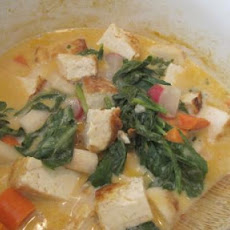 Thai Tofu With Zucchini, Red Bell Pepper and Lime