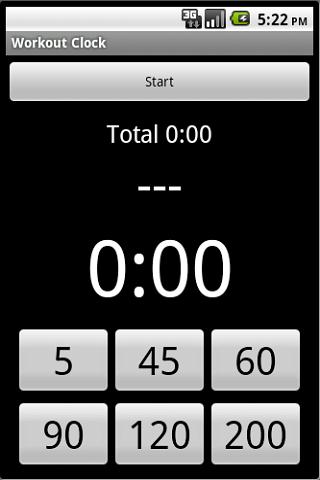 Exercise Workout Clock