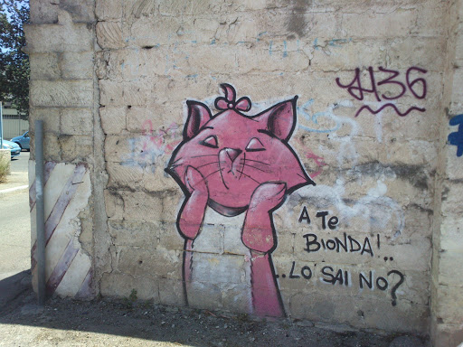 The Pink Cat Mural