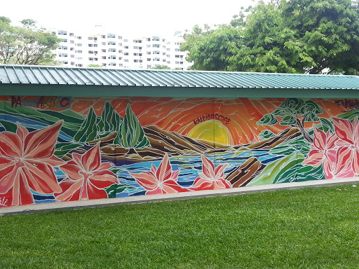 Colours and Flowers Mural