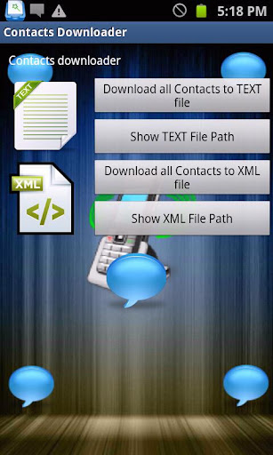 Contacts downloader