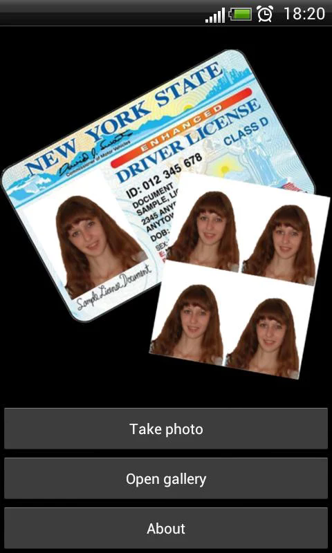 Android application ID Photo PRO screenshort