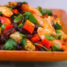 Shrimp and Black Bean Salad with Cilantro, Cumin, and Lime
