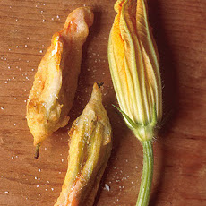Batter Fried Stuffed Squash Blossoms