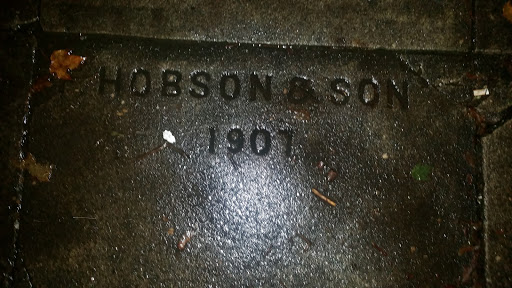 Hobson & Son 1907 Historic Side walk Marker 