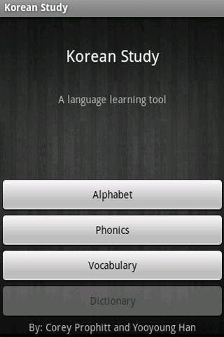 Korean Study: a learning tool