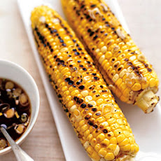 Grilled Corn with Sweet-Savory Asian Glaze