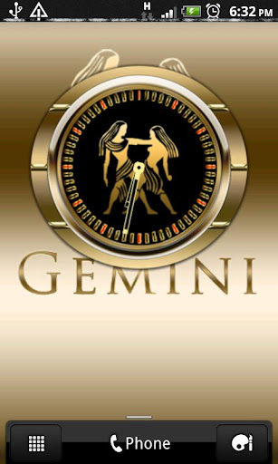 GEMINI - Zodiac Clock