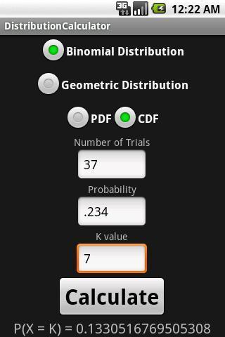 【免費教育App】Distribution Calculator-APP點子