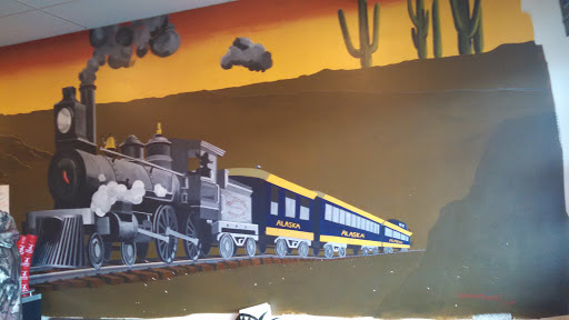 Seward Train Mural