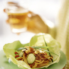 Lettuce Bundles with Spicy Peanut Noodles