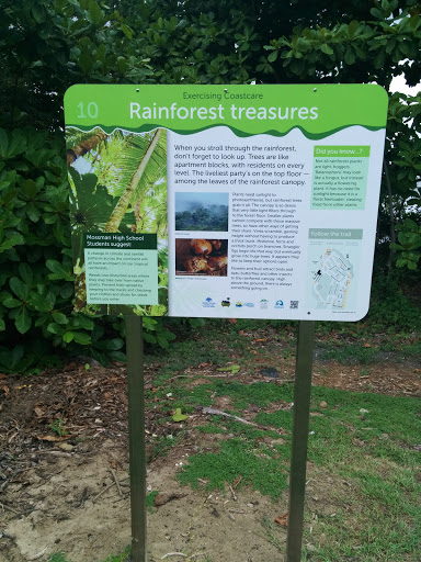 Rainforest Treasures Sign