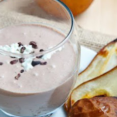 Caramelized Pear, Chocolate and Goat Cheese Smoothie