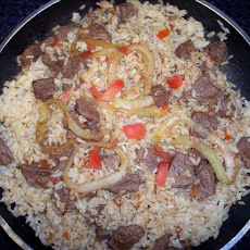 Stir Fried Sirloin Steak W/ Brown Rice
