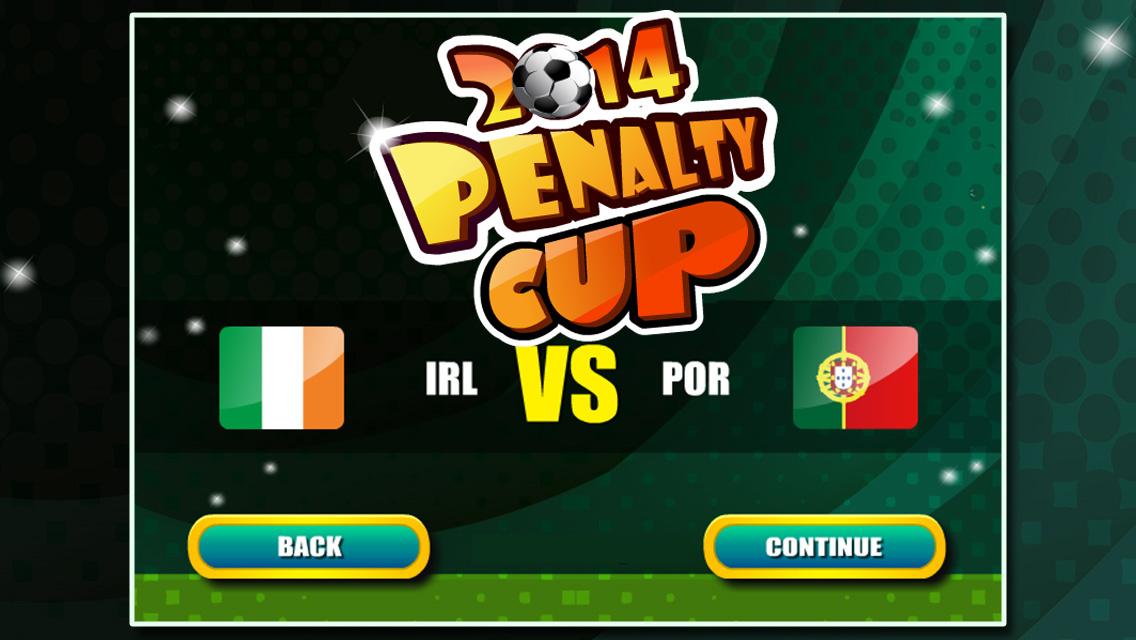 Android application 2014 Penalty Cup screenshort