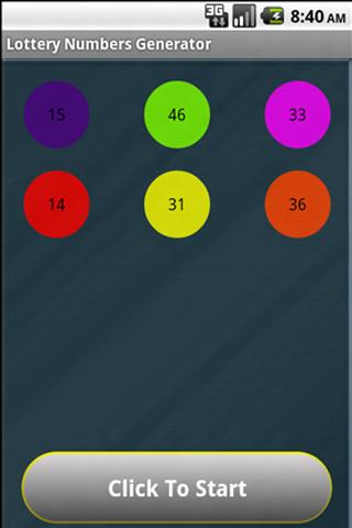 Lottery Numbers Generator