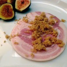 BALSAMIC GLAZED FIGS w/PANCETTA & MASCARPONE