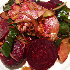 Roasted Beets, Goat Cheese and Apple Salad