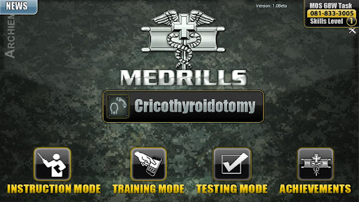 Medrills: Army Crico