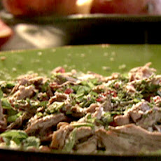 Warm Shredded Lamb Salad with Mint and Pomegranate