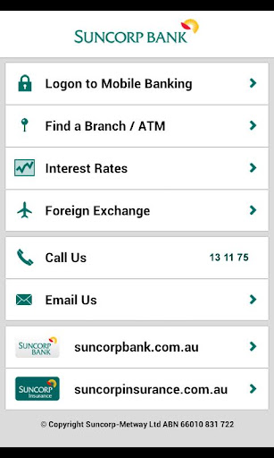 suncorp-bank for android screenshot