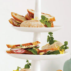 Shaved-Radish Sandwiches with Herb Butter