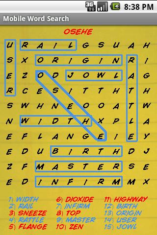 Mobile Word Search
