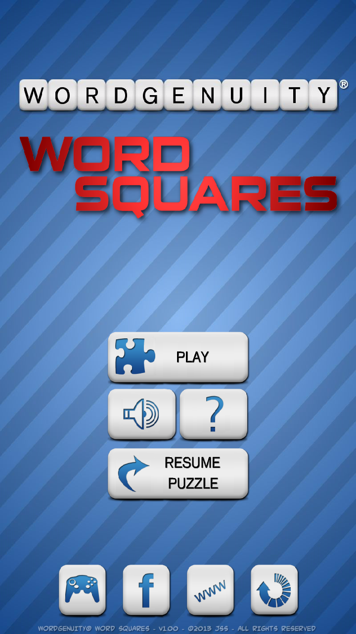 Android application Wordgenuity® Word Squares Full screenshort