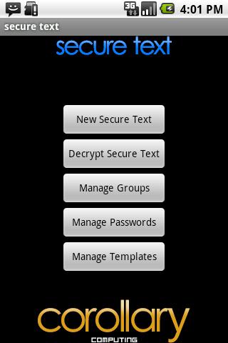Secure Encrypted Text TRIAL