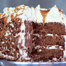 Apple-Spice Layer Cake with Caramel Swirl Icing Recipe