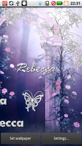 Rebecca Diamond Live Wallpaper