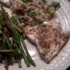 Grilled Salmon Steaks Italian-Style