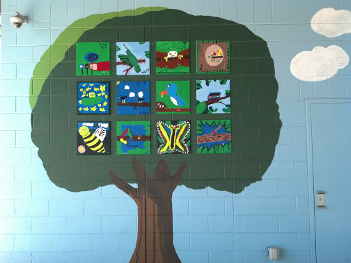 Tree Mural at the Community Center