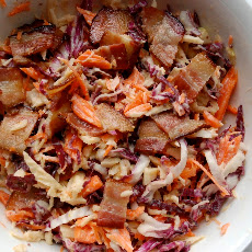 Root-Veggie Slaw with Crispy Bacon