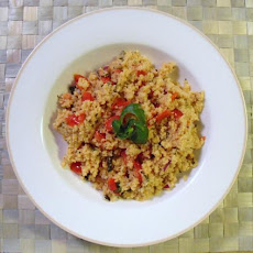 Roasted Garlic Couscous With Tomatoes & Basil