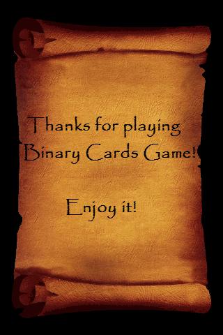 Binary Cards Game