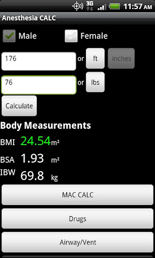 Anesthesia CALC