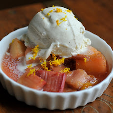 Rhubarb with Earl Grey Tea, Cardamom, and Orange Zest