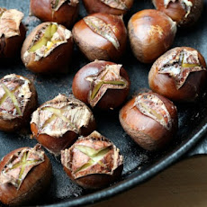 Oven Roasted Chestnuts with Spiced Melted Butter