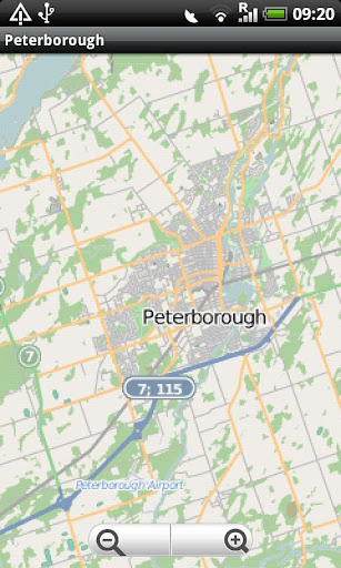 Peterboroough Ontario Map