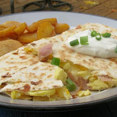 Nif's Egg, Ham and Cheese Breakfast Quesadillas