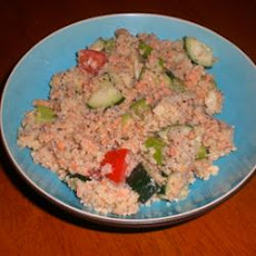 Salmon Cucumber Couscous Salad