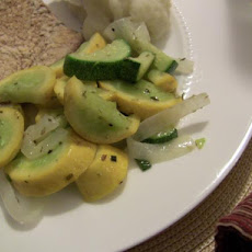 Sauteed Yellow Squash with onion (for 1 or 2)