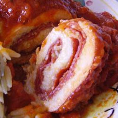 Brenda's Pepperoni Chicken Rollups