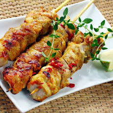 Spicy Garlic Grilled Chicken Skewers