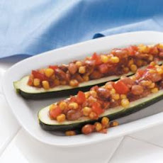 Pinto Bean Zucchini Boats