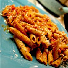 Ziti with Easy Tomato Pesto Sauce