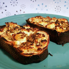 Goat Cheese and Tart Apple on French Bread Appetizer