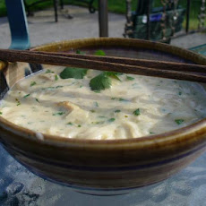 Coconut Chicken Noodle Soup With Thai Flavors